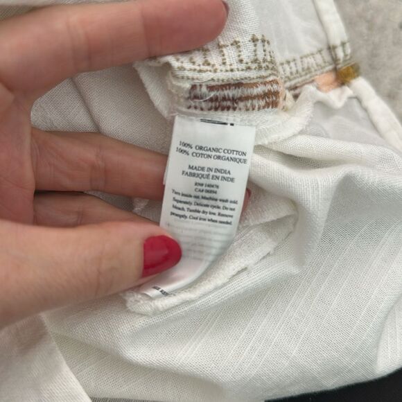 Faherty 100% organic cotton mini dress small s white - Picture 2 of 8